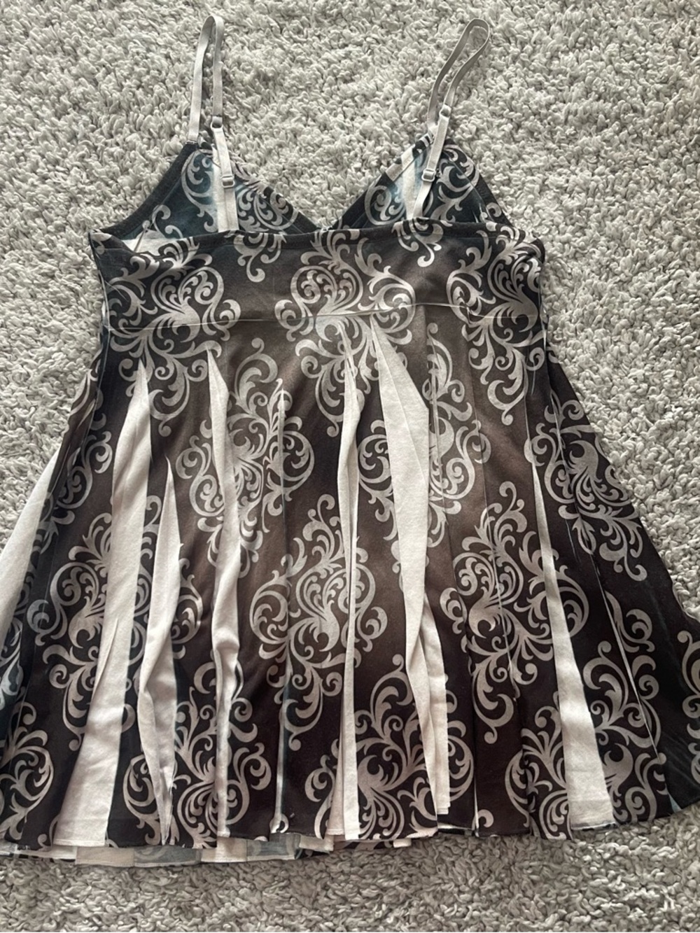 Vintage Mudd Black and White Babydoll Top - Picture 3 of 5